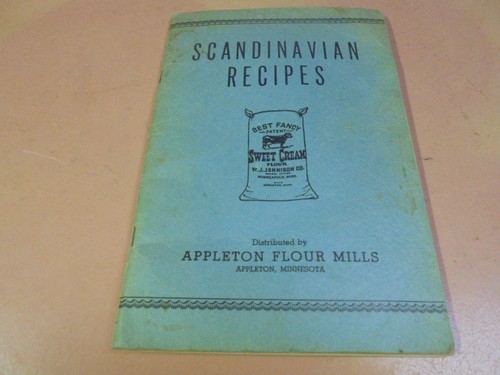 Vintage Appleton Flour Mills Scandinavian Recipes Appleton, Minnesota