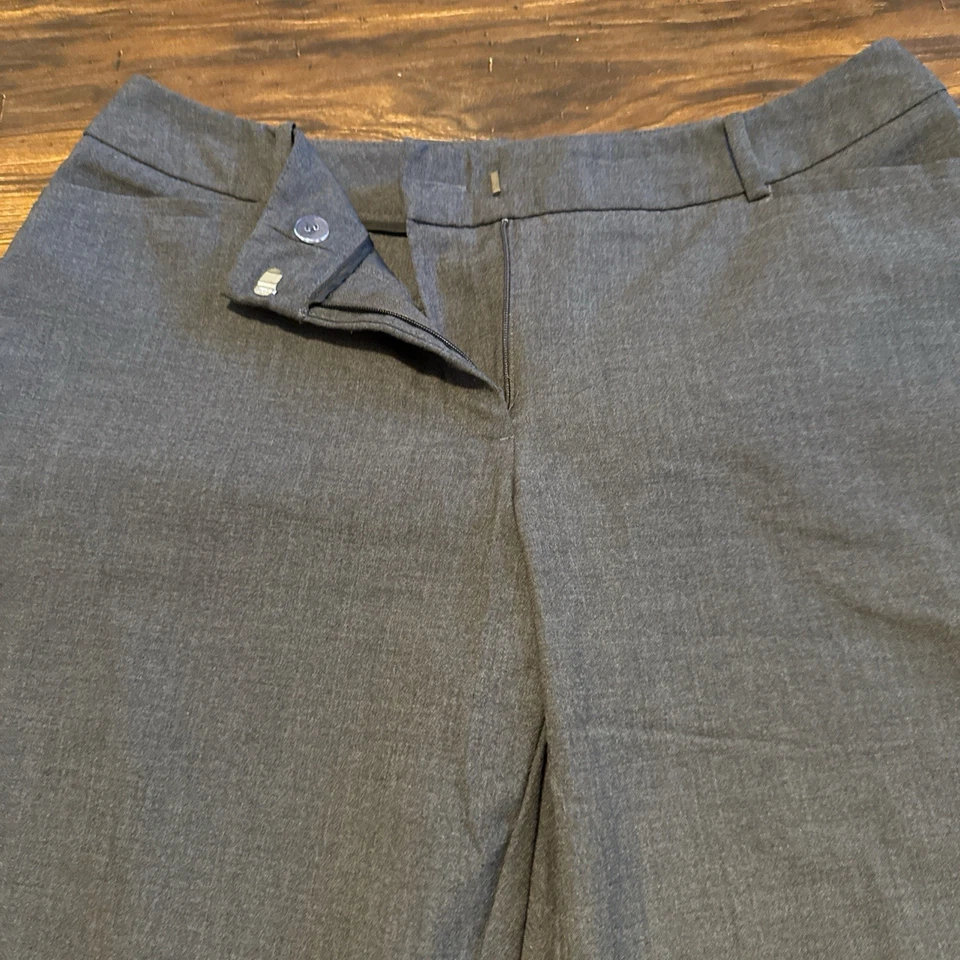 Pantalones de vestir Worthington para mujer talla 8 gris curvilíneo perfecto pantalón NUEVO Foto 3 de 4