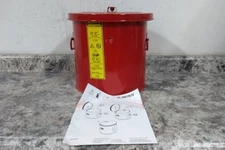 Justrite 27603 3.5 Gal Capacity Red Powder Coated Steel Parts Dip Tank