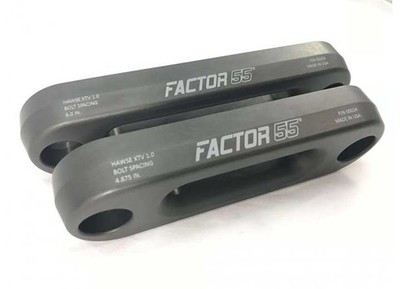 Factor 55 00023 Hawse XTV Fairlead 6'' For UTV/ATV Synthetic Winch Ropes - Gray
