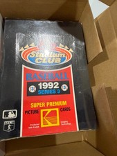 1992 Topps Stadium Club Series 3 Factory Sealed Box Super Premium Baseball Car