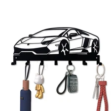 ShowMtheM Metal Car Key Holder for Wall,Metal Key Organizer Wall Decorative w...