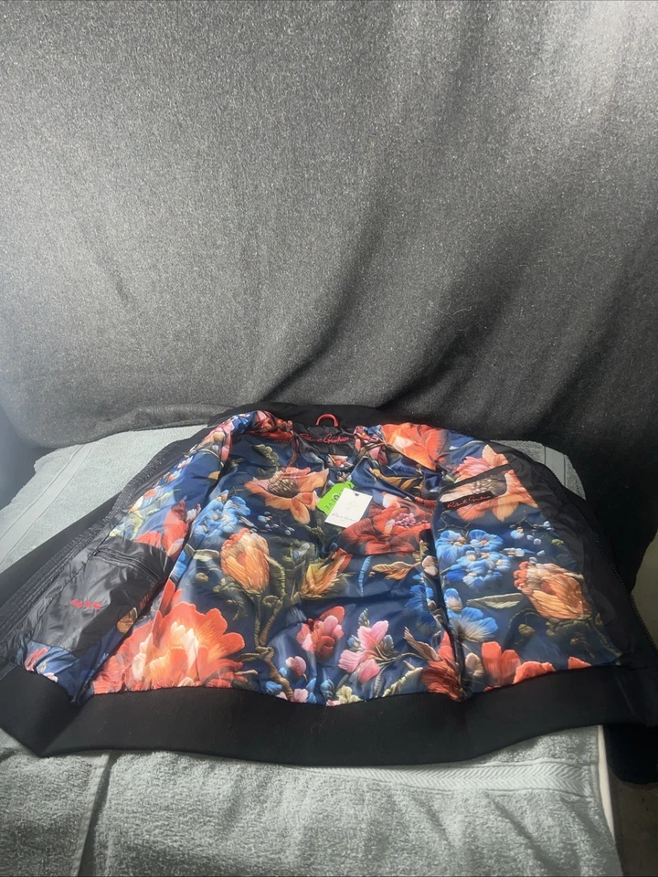 Chaqueta de bombardero acolchada con aislamiento de cremallera completa negra talla M Robert Graham para hombre nueva con etiquetas Foto 3 de 4