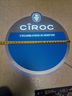 Ciroc Light Up Menu Board Bar Man Cave Advertising Sign Display