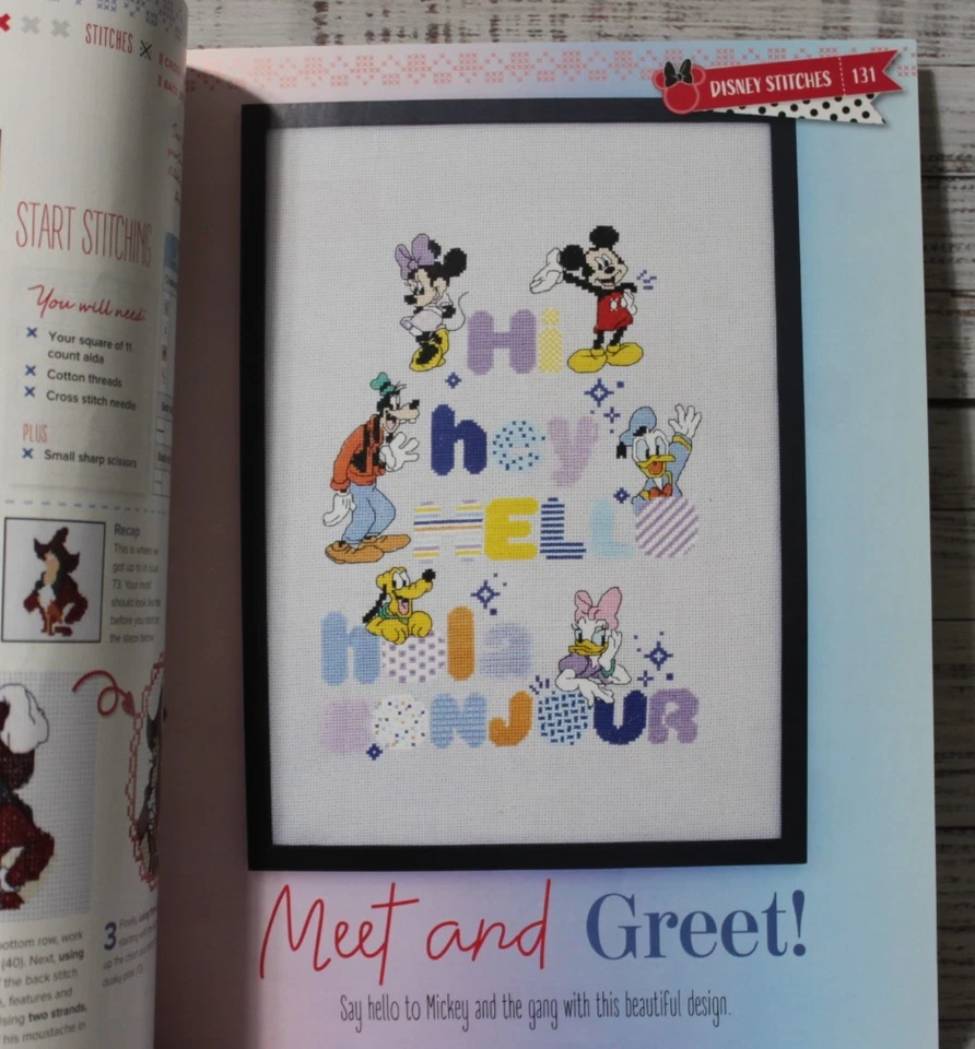 DISNEY HACHETTE cross stitch magazine ISSUE 74 please read description - Image 3 of 4