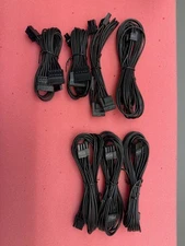 Seasonic modular Sleeved SATA,  and Molex Power Cables