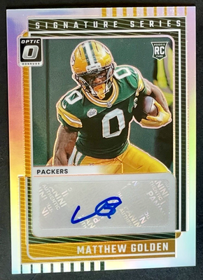 2025 Donruss Optic Matthew Golden Rookie Signature Series AUTO