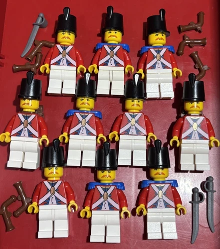 10x Lego bulk lot pirate IMPERIAL SOLDIER army red white men guys minifigure NEW