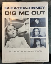 Vintage 1997 Sleater Kinney DIG ME OUT 18x24 ...