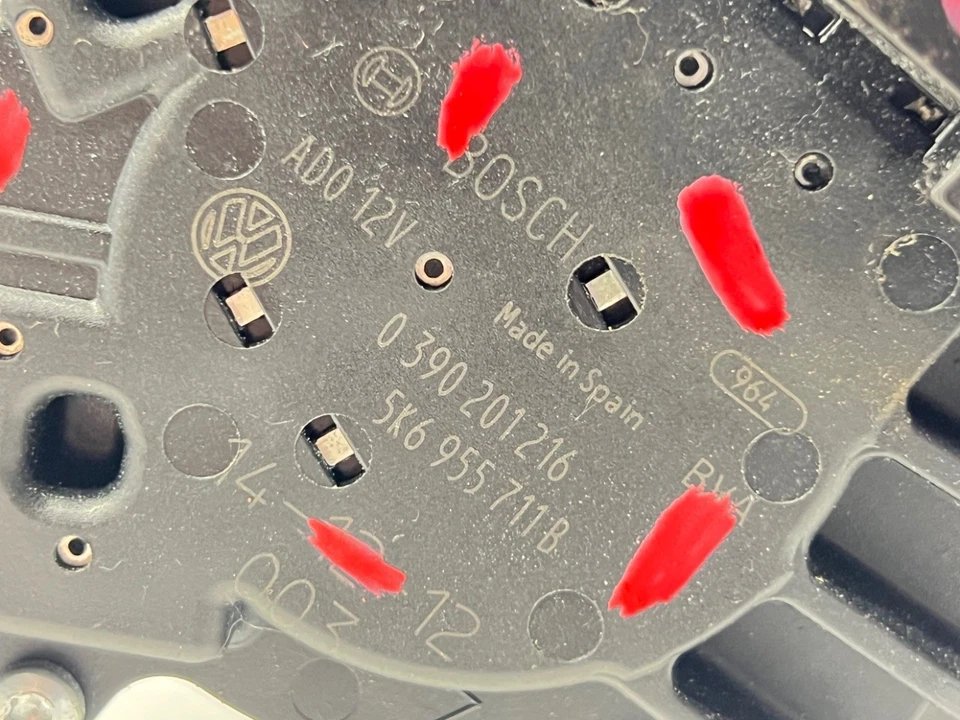 MOTOR LIMPADOR POLO VOLKSWAGEN TRASEIRO (2014-2017) 5K6 955 711 B - Imagem 2 de 4