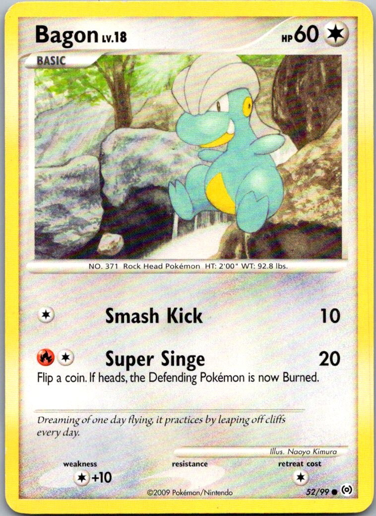 Bagon 52/99 Common Arceus Pokemon Lightly Played