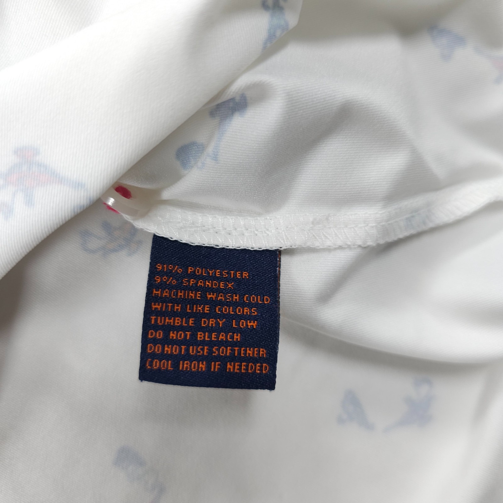 Donald Ross Sport Golf Polo Mens XL White Magic Genie Print Performance Stretch