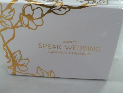Learn to speak wedding flash cards for beginners   sealed flash card game