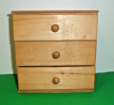 STROMBECKER WOOD BUREAU CHEST OF DRAWERS MID CENTURY FURNITURE FIT 10'' JILL JAN