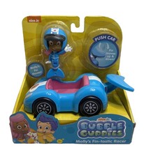 Nick Jr Bubble Guppies Molly's Fin-tastic Racer Plastic Blue Fin Push Car