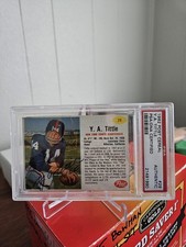 1962 Post Football Y.A. Tittle #29 SP autograph