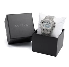 Activa Soluna X Invicta Digital Men's Watch 51mm, Silver - New In Box!
