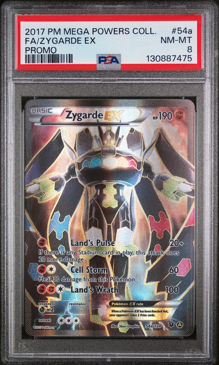 Zygarde EX トレーディングカード HP190 Zygarde Ex Promo Pokemon Mega Powers Collection 54a/124 PSA 8 | eBay