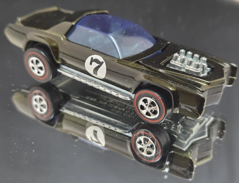 Hot Wheels Redline SUGAR CADDY #7 BLACK HK Dark Interior RESTORED 1969 - Image 4 of 4