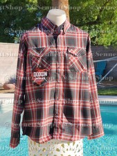 Metallica Life Burns Faster Dixxon Shirt Red  Black Plaid Sphere, Las Vegas