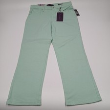 Gloria Vanderbilt Amanda Jeans Classic Fit Tapered Mid Rise 12 Short Mint Green