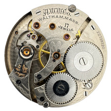 Antique 16s 1919 Waltham 17J Mechanical Pocket Watch Movement No. 625 USA fParts