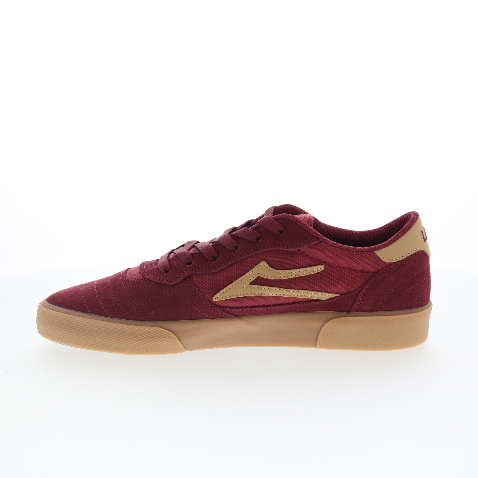 Lakai Cambridge Mens Red Suede Lace Up Skate Inspired Trainers Shoes image 5