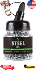 2500 Count Airgun Pistol BBs Pellets Steel Metal Ammo for BB Gun .177 Cal Bottle