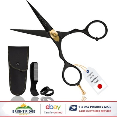 Beard and Mustache Trimming Scissors with  Steel for Professional Results