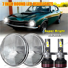Pair 7 Inch Led Round Headlights Drl Hilo Beam For Mercury Comet 1971-1977 Pair 7 Inch Led Round Headlights Drl Hilo Beam For Mercury Comet 1971-1977