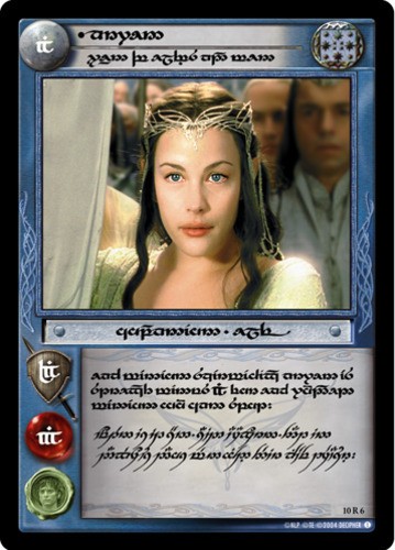 Arwen, Queen of Elves and Men (T) Moderately Played LOTR: Tengwar LOTR