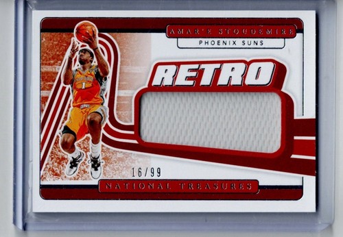 2020-21 National Treasures Amare Stoudemire Retro Materials Patch /99 FHOF - Picture 1 of 2
