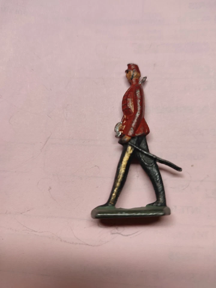 soldats Plomb prussiens , 1/2 Ronde Bosse ,Officier ,Heyde, Linéol, Cbg - Photo 2/4