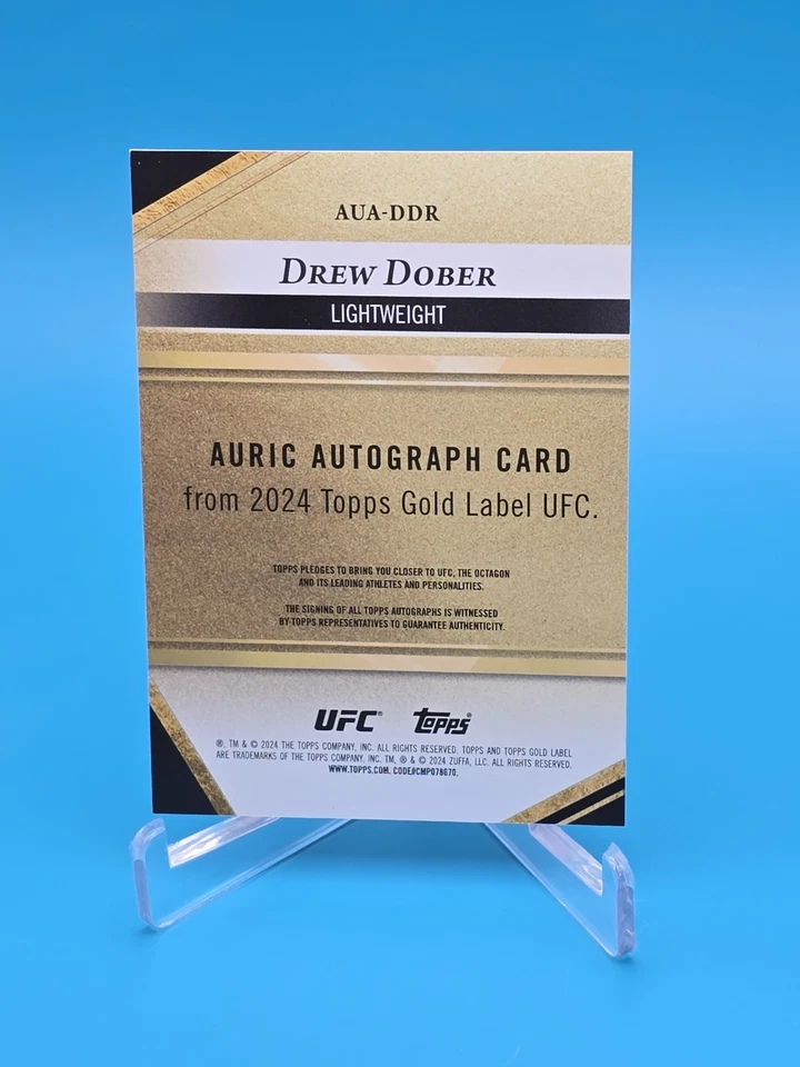2024 Topps Gold Label UFC - Auric Autographs Drew Dober #AUA-DDR Blue /99 (AU) - Image 2 of 2
