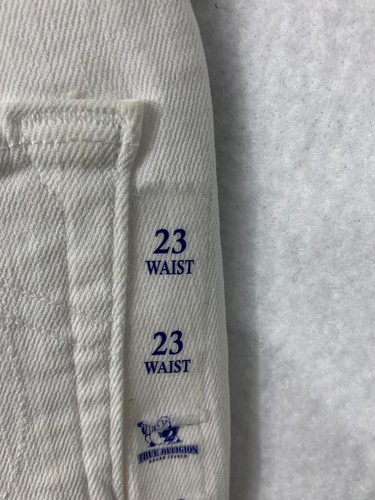 True Religion Girls W23 White Shine Halle Mid Rise Super Skinny Denim - Picture 8 of 11