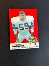 1969 Topps Football #57 Lonnie Warwick EX/EX+ Minn Vikings Tennessee Tech Rookie