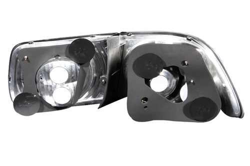ANZO 221062 TAIL Light Set FITS 1996 2000 honda civic taillights black 1 22106 - Picture 3 of 6