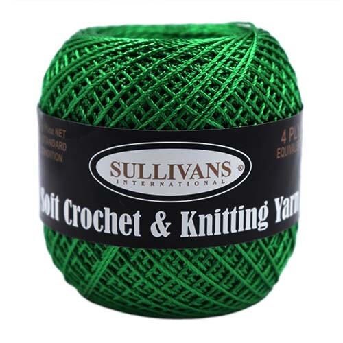 1 x 4ply Equivalent Soft Crochet & Knitting Yarn EMERALD Green 100% Rayon 36322 - Picture 1 of 1