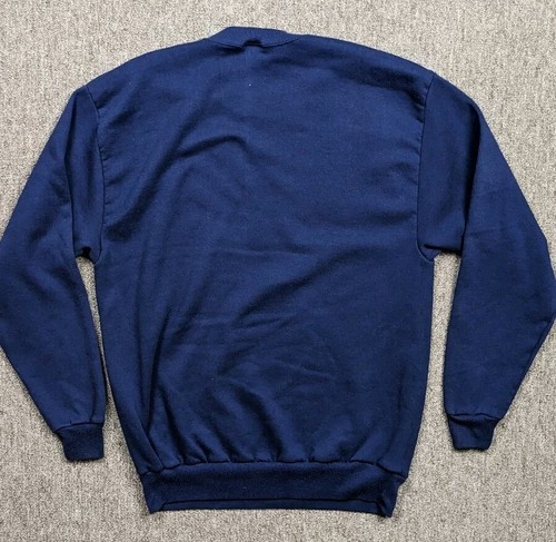 Vintage San Francisco Pier 39 Trolley Sweatshirt Men's Large Blue Crew neck - Picture 4 of 8