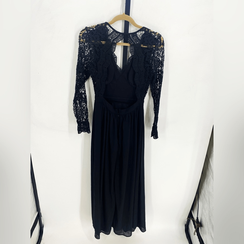 Lulu’s Awaken My Love Black Maxi Dress Sz S - Picture 6 of 7