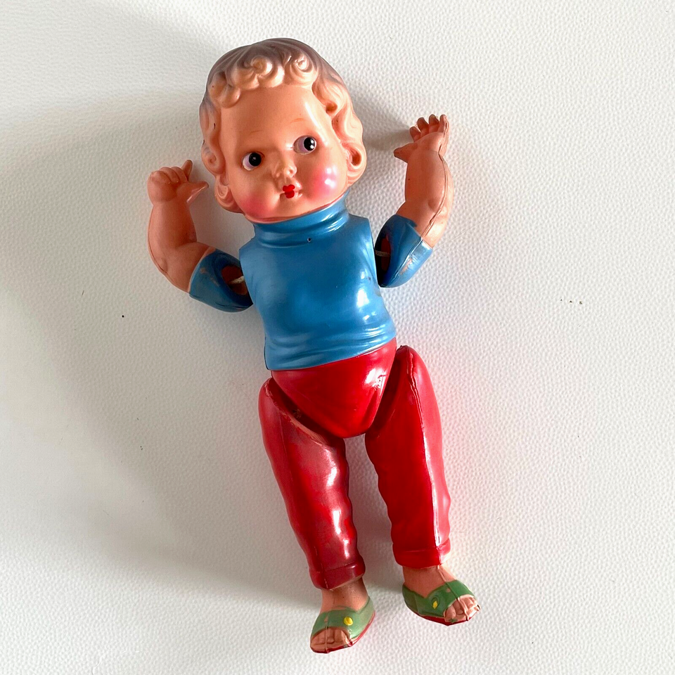 ANCIENNE RARE POUPEE En Celluloid Minerva 43 Cm Old Doll EUR 44,90 - FR