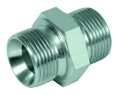 Hydraulik Gerade Verschraubung Doppelnippel Zoll BSP von G 1/8'' bis G 2 1/2''