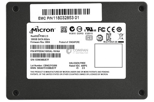 118032853-01 EMC SSD 100GB SATA 6G 2.5" SFF - Picture 2 of 7