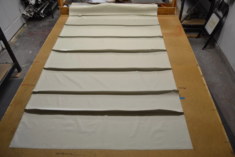 1963 63 1964 1965 65 Ford Falcon Sedan Delivery Off White Headliner Fabricado nos EUA - Imagem 2 de 3