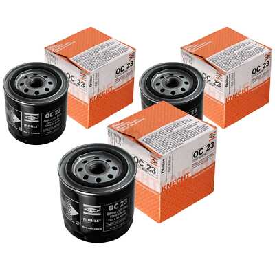 3x MAHLE / KNECHT Ölfilter OC 23 Oil Filter