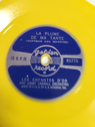Golden Record 78 RPM La Plume de Ma Tante et Frere Jacques Hoffman & Manning - Picture 4 of 10
