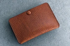 Atelier Du Cuir  Simplet "SNAP"  card case/holder dollaro maroon