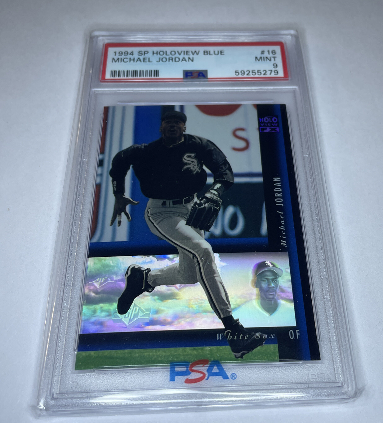 1994 SP Holoview Blue Michael Jordan PSA 9 #16 MINT GOAT