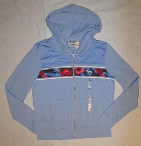 light blue pink hoodie