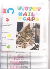 VICTHY 140pcs (14 Colors) Cat Nail Caps Cat Claw Covers New